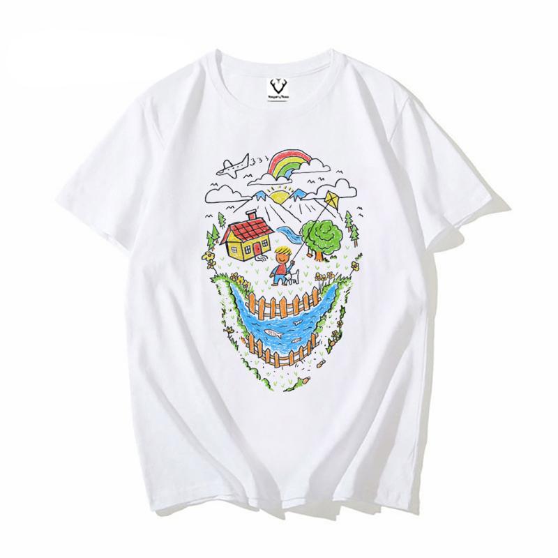 The Kid Drawing TShirt men Cute Aesthetic Graphic Skull desgin Tee Fashion Tshirt Hipster Cute Top S
The Kid Drawing TShirt men Cute Aesthetic Graphic Skull desgin Tee Fashion Tshirt Hipster Cute Top S