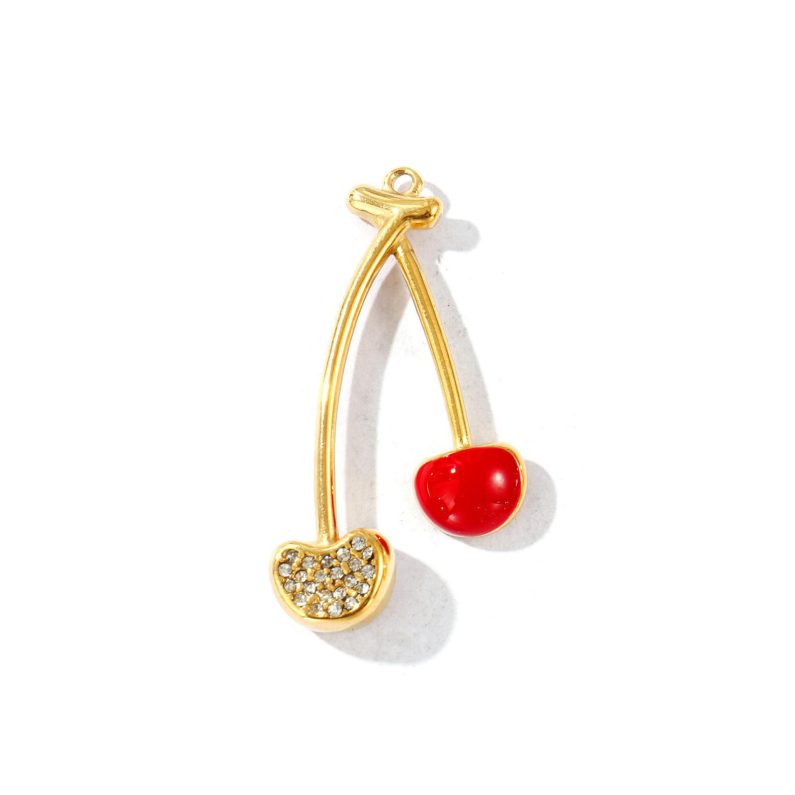 1 PC 304 Stainless Steel & Rhinestone Pendants 18K Gold Plated Enamel Cherry Fruit Charms For DIY Necklace Making 3.9cm x 2.2cm красный
1 PC 304 Stainless Steel & Rhinestone Pendants 18K Gold Plated Enamel Cherry Fruit Charms For DIY Necklace Making 3.9cm x 2.2cm красный