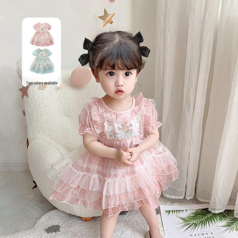 Girl s Mesh Princess Dress for Summer 2025 - Baby s First Birthday Party Outfit Tag 90 зелёный
Girl s Mesh Princess Dress for Summer 2025 - Baby s First Birthday Party Outfit Tag 90 зелёный
