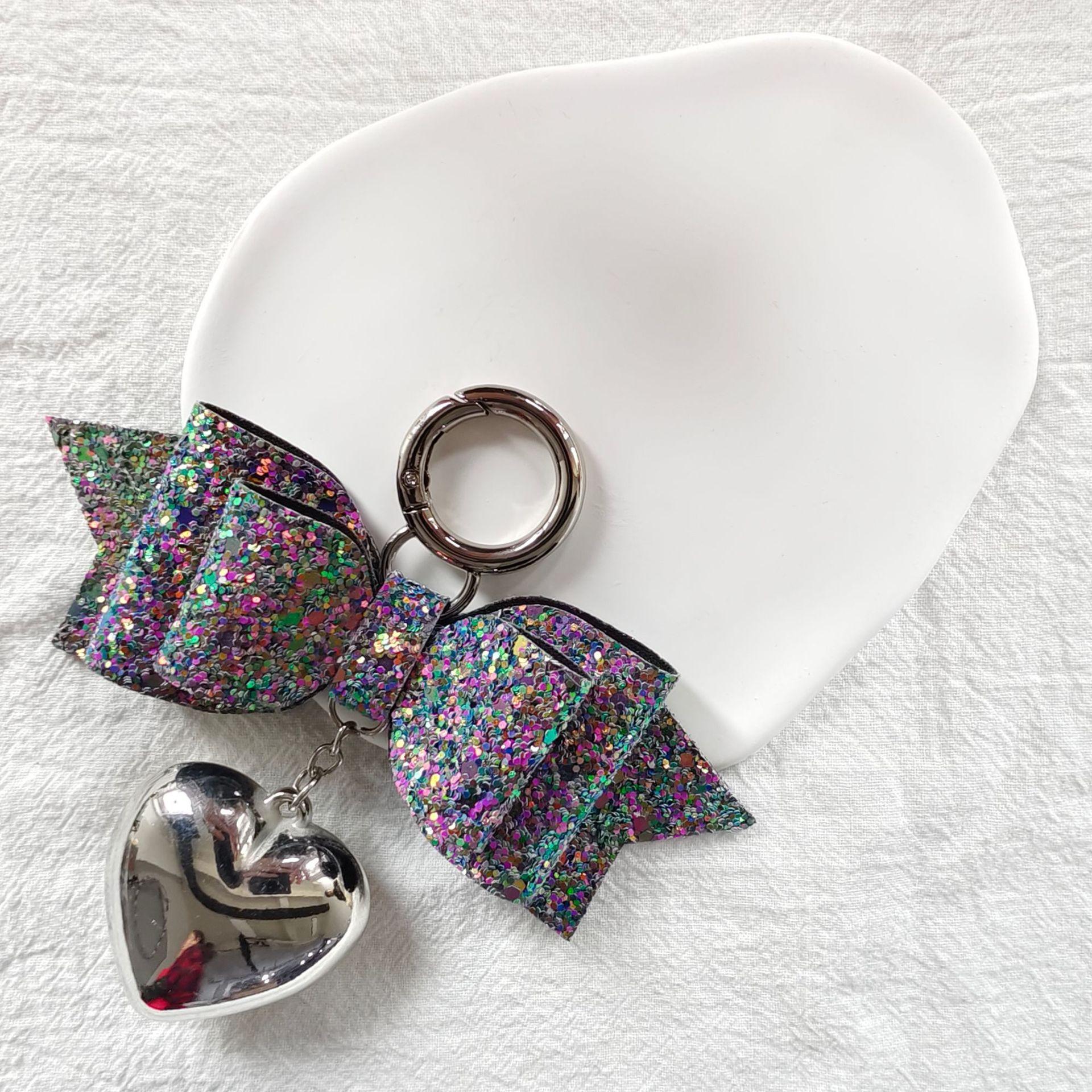 Glitter Bow Heart Keychain Lightweight 3d Silver Heart Charm Bag Charm Key Holder Premium Holographic Bow Key Ring For Gift Bag фіолетовий
Glitter Bow Heart Keychain Lightweight 3d Silver Heart Charm Bag Charm Key Holder Premium Holographic Bow Key Ring For Gift Bag фіолетовий