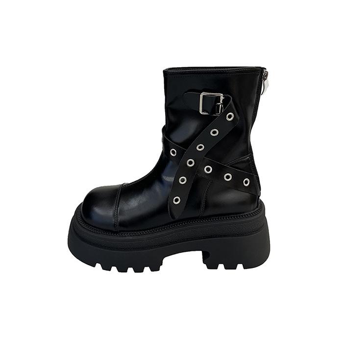 Retro British style short boots women s 2025 autumn new small thick-soled heightening Martin boots locomotive knight boots 40 чорний
Retro British style short boots women s 2025 autumn new small thick-soled heightening Martin boots locomotive knight boots 40 чорний