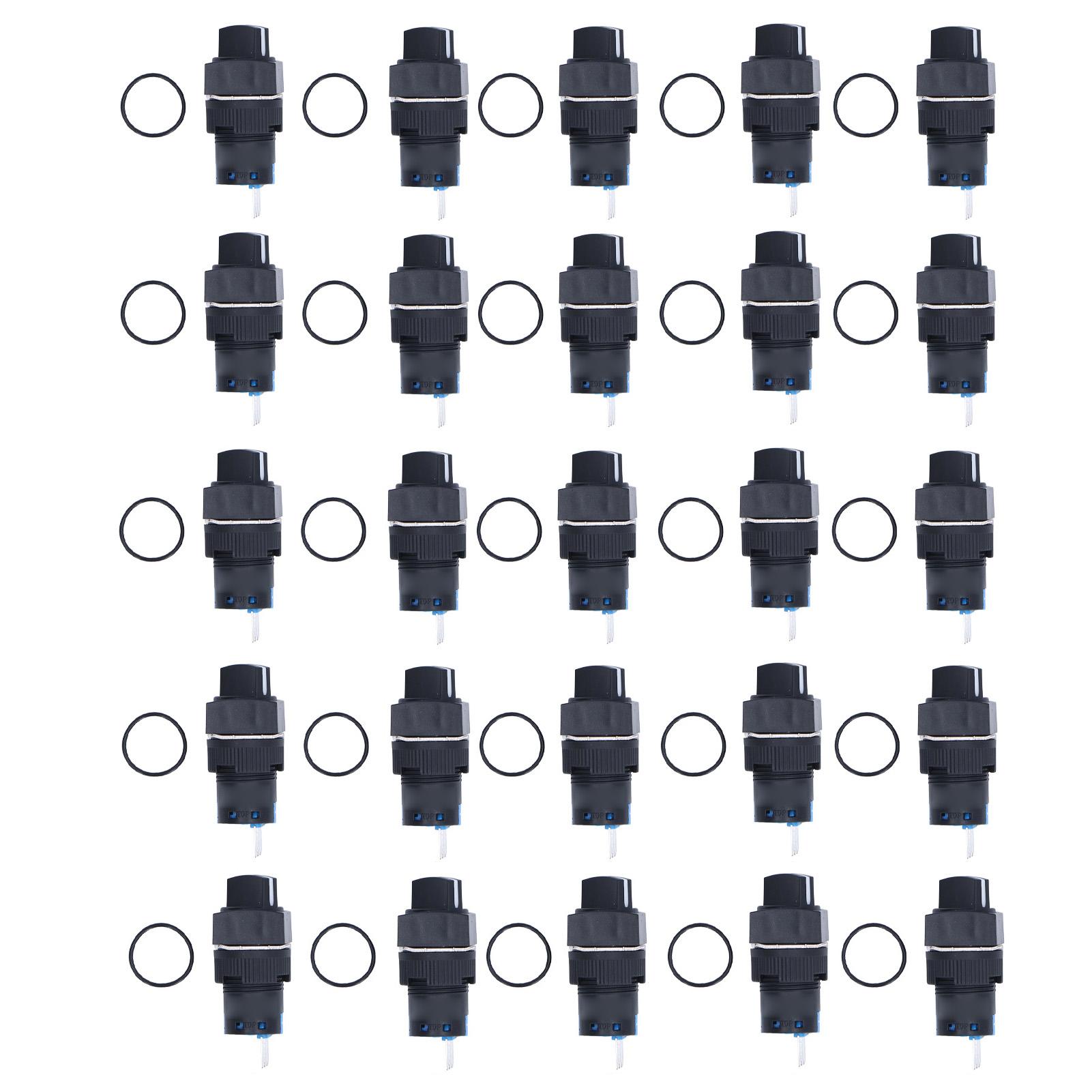 25Pcs Rotary Switch Knob 2 Position Self Locking Selector 16mm Set Kit for Equipment
25Pcs Rotary Switch Knob 2 Position Self Locking Selector 16mm Set Kit for Equipment