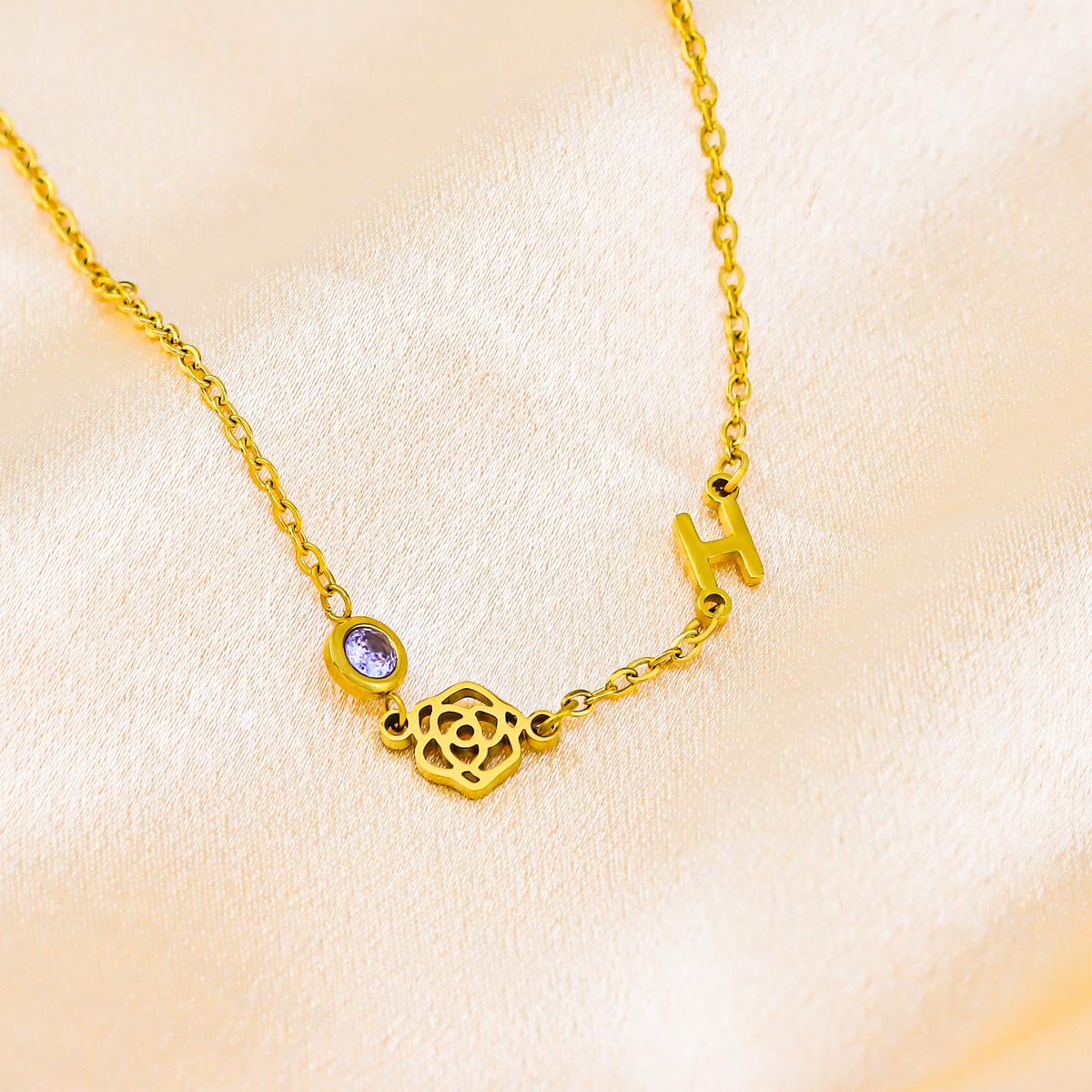 December Birthday Flower Birthstone Necklace Letter Diamond Pendant Letter Necklace
December Birthday Flower Birthstone Necklace Letter Diamond Pendant Letter Necklace