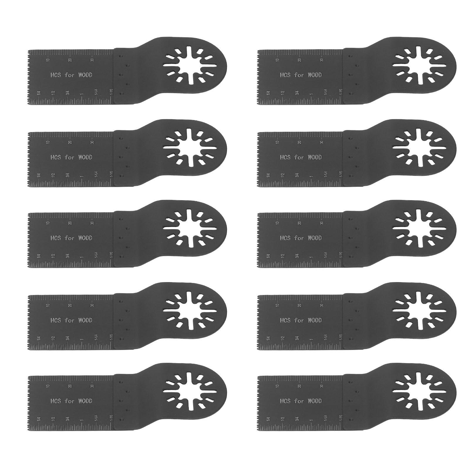 10 шт. многофункциональное пильное полотно для точной резки, осциллирующий инструмент, быстросъемное пильное полотно для дерева