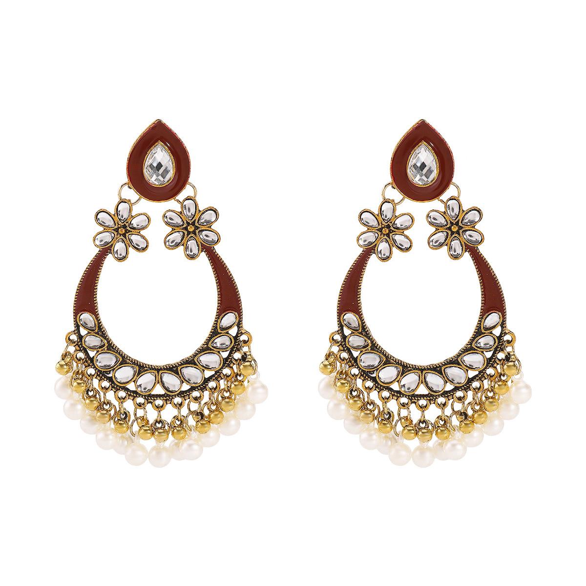 Women Vintage Waterdrop Pearl Tassel Earrings Ethnic Chinese Style Personality Creative Heavy Work Ear Jewelry For Women червоний
Women Vintage Waterdrop Pearl Tassel Earrings Ethnic Chinese Style Personality Creative Heavy Work Ear Jewelry For Women червоний