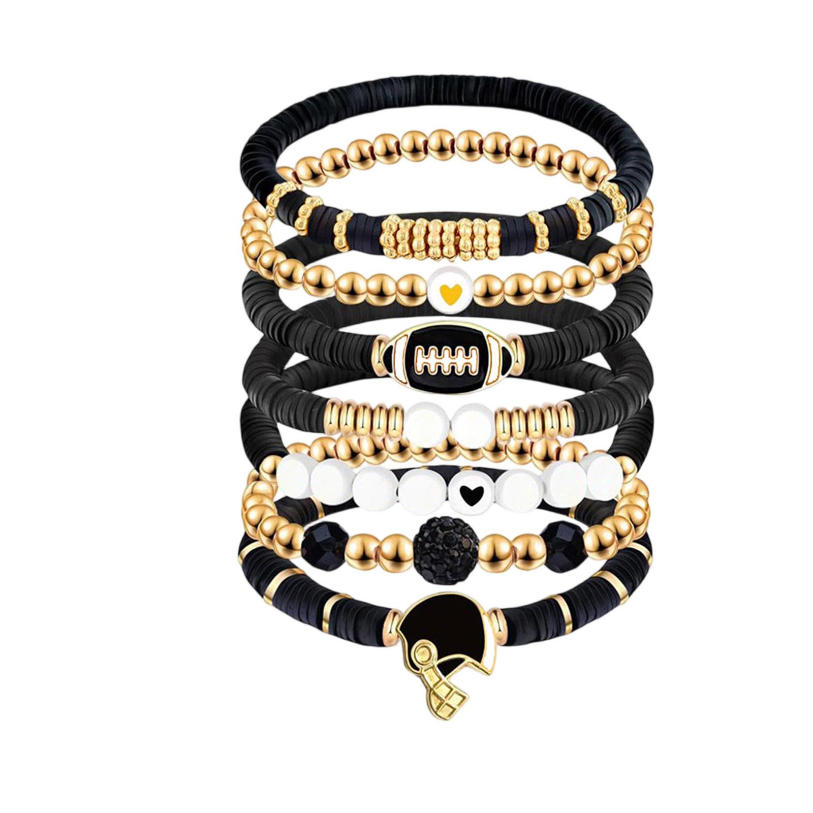 Event Support Bracelet Set Of 7 Pieces Soft Ceramic Bracelet With Card As A Gift For Fans And Friends One Size
Event Support Bracelet Set Of 7 Pieces Soft Ceramic Bracelet With Card As A Gift For Fans And Friends One Size