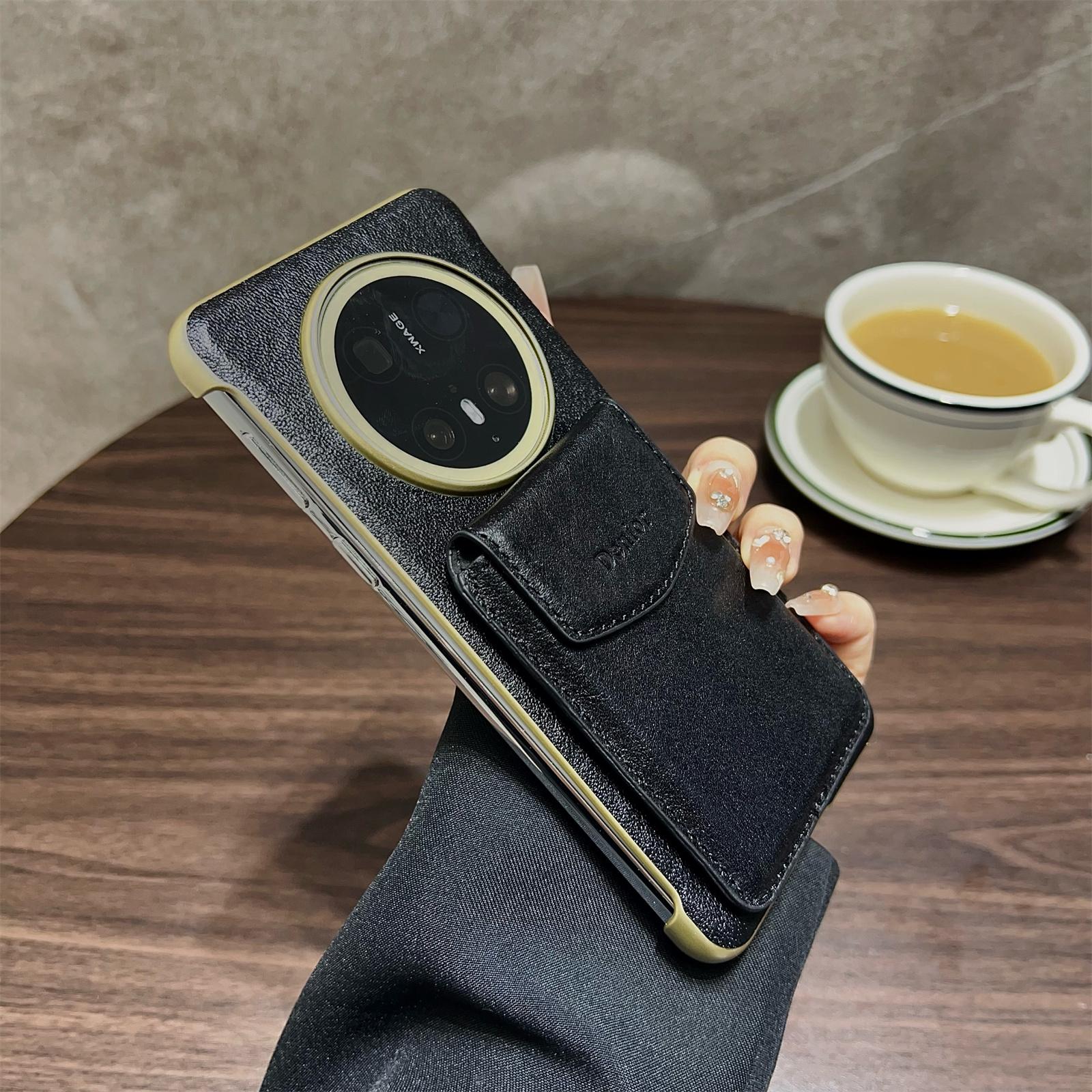 DENIOR For Huawei Mate 70 Pro/70 Pro+ Magnetic Case Genuine Cow Leather PC Kickstand Phone Cover with Card Holder Black
DENIOR For Huawei Mate 70 Pro/70 Pro+ Magnetic Case Genuine Cow Leather PC Kickstand Phone Cover with Card Holder Black