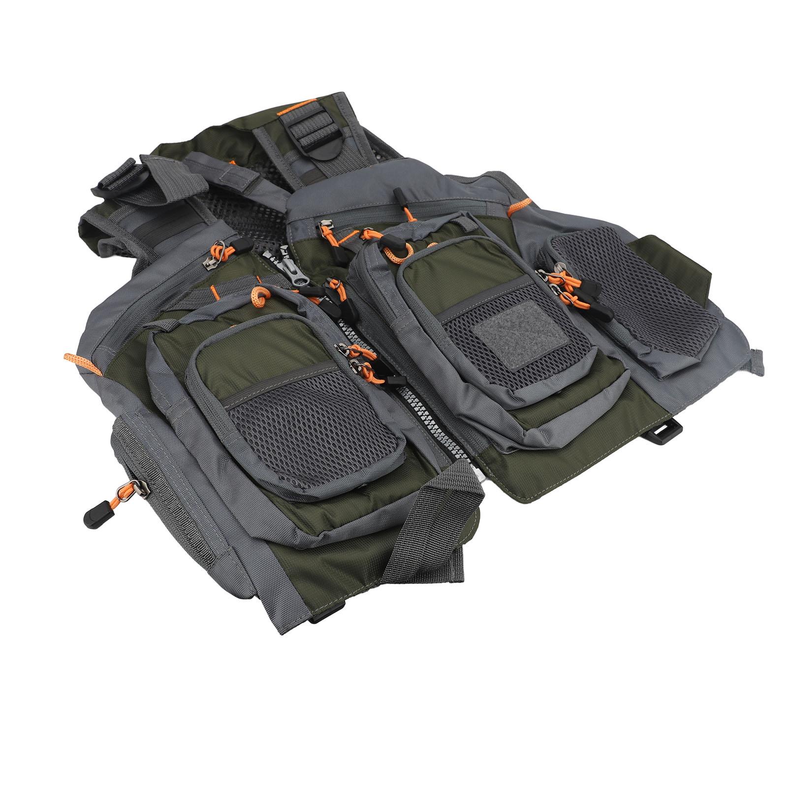Fly Fishing Vest Oxford Cloth Adjustable Strap Breathable Multi Pockets Utility Fishing Vest for Men Green
Fly Fishing Vest Oxford Cloth Adjustable Strap Breathable Multi Pockets Utility Fishing Vest for Men Green