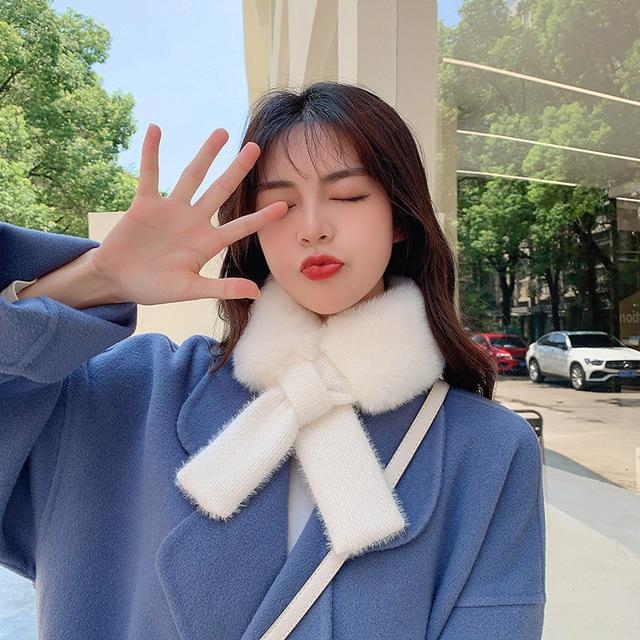 Зимний меховой воротник с крестом, женский корейский теплый толстый шарф, защита шеи, милый милый кролик Рекс, плюшевая мягкая модная шаль белый
Зимний меховой воротник с крестом, женский корейский теплый толстый шарф, защита шеи, милый милый кролик Рекс, плюшевая мягкая модная шаль белый