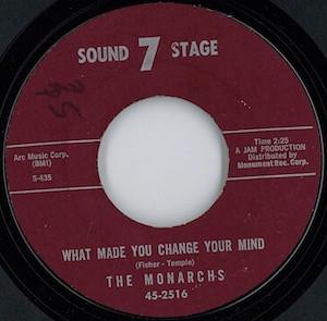 7inch Record MONARCHS Look Homeward Angel What Made You 452516 SOUND STAGE 7 1964 US Rock Used
7inch Record MONARCHS Look Homeward Angel What Made You 452516 SOUND STAGE 7 1964 US Rock Used
