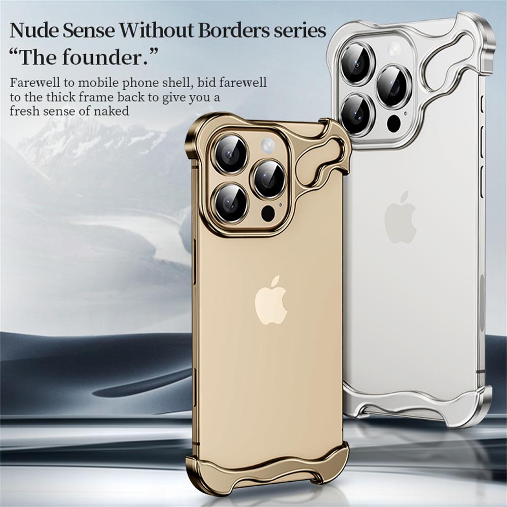 For iPhone 16 Pro Max Bumper Case Metal Frameless Shockproof Cover with Camera Lens Protector Black
For iPhone 16 Pro Max Bumper Case Metal Frameless Shockproof Cover with Camera Lens Protector Black