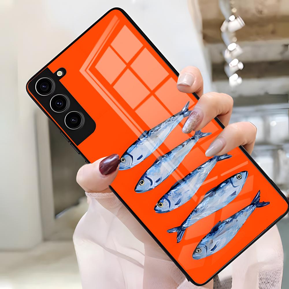 Чехол для телефона с сардинами для Samsung S25 Edge Ultra S23 S22 S21 S20 Ultra Plus S24 Fe A54 A53 A25 A16 A14 Стеклянная крышка Samsung S25 Ultra
Чехол для телефона с сардинами для Samsung S25 Edge Ultra S23 S22 S21 S20 Ultra Plus S24 Fe A54 A53 A25 A16 A14 Стеклянная крышка Samsung S25 Ultra