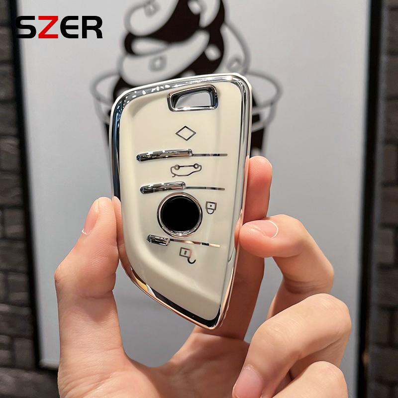 Fashion Tpu Car Key Cover Case Shell For BMW X1 X3 X5 X6 X7 1 3 5 6 Series G20 G30 G11 F15 F16 G01 G02 F48 Keychain Accessories срібні білого кольору
Fashion Tpu Car Key Cover Case Shell For BMW X1 X3 X5 X6 X7 1 3 5 6 Series G20 G30 G11 F15 F16 G01 G02 F48 Keychain Accessories срібні білого кольору