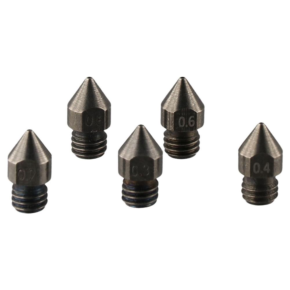 Durable All Metal MK8 extruder nozzles Hardened steel 3D printer nozzle 0.2/0.3/0.4/0.5/0.6 mm
Durable All Metal MK8 extruder nozzles Hardened steel 3D printer nozzle 0.2/0.3/0.4/0.5/0.6 mm