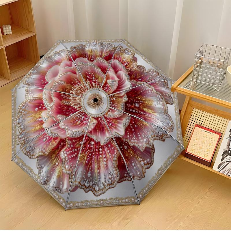 Floral Mandala Design 11 Theme Automatic Umbrella Compact 8-Rib Design Sturdy Construction Durable Umbrella Stylish Accessory
Floral Mandala Design 11 Theme Automatic Umbrella Compact 8-Rib Design Sturdy Construction Durable Umbrella Stylish Accessory