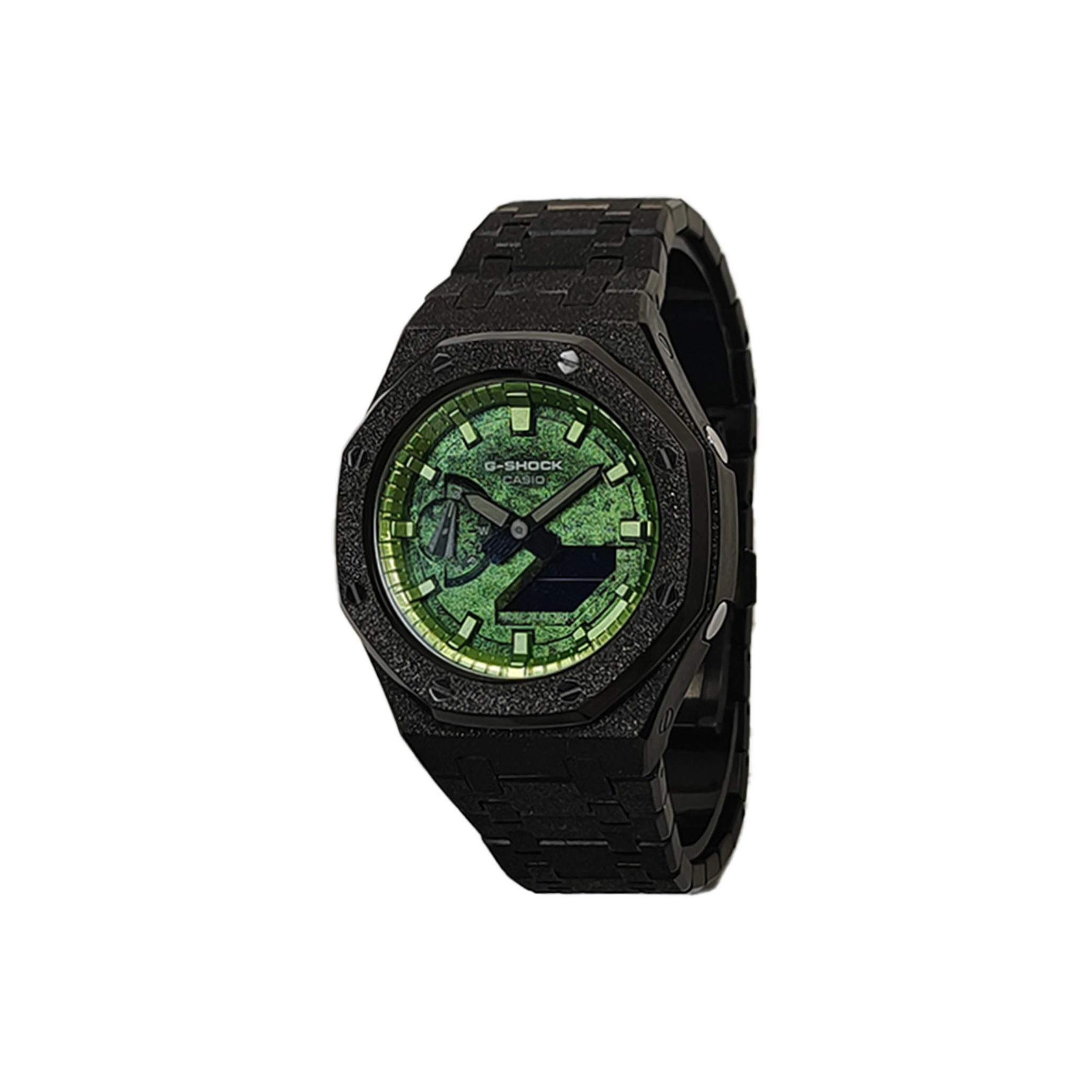 CASIO Custom Collection Quartz Movement Stainless Steel Strap Watch Men s Watches Green Dial GA-2100SKE-7A(Watch3--) Black Strap
CASIO Custom Collection Quartz Movement Stainless Steel Strap Watch Men s Watches Green Dial GA-2100SKE-7A(Watch3--) Black Strap