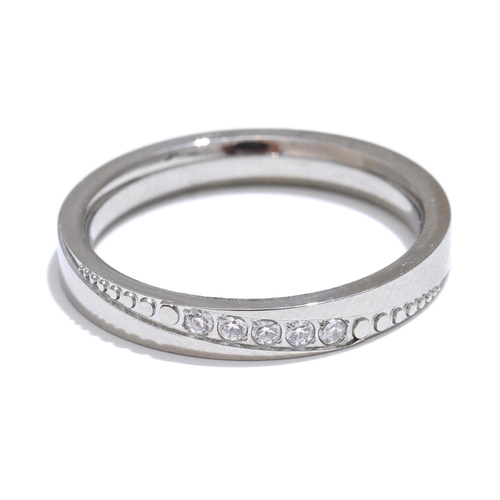Yhpup Summer Popular Shiny Cubic Zirconia Round Thin Ring Minimalist Stainless Steel Premium Finger Exquisite Jewelry New 9
Yhpup Summer Popular Shiny Cubic Zirconia Round Thin Ring Minimalist Stainless Steel Premium Finger Exquisite Jewelry New 9