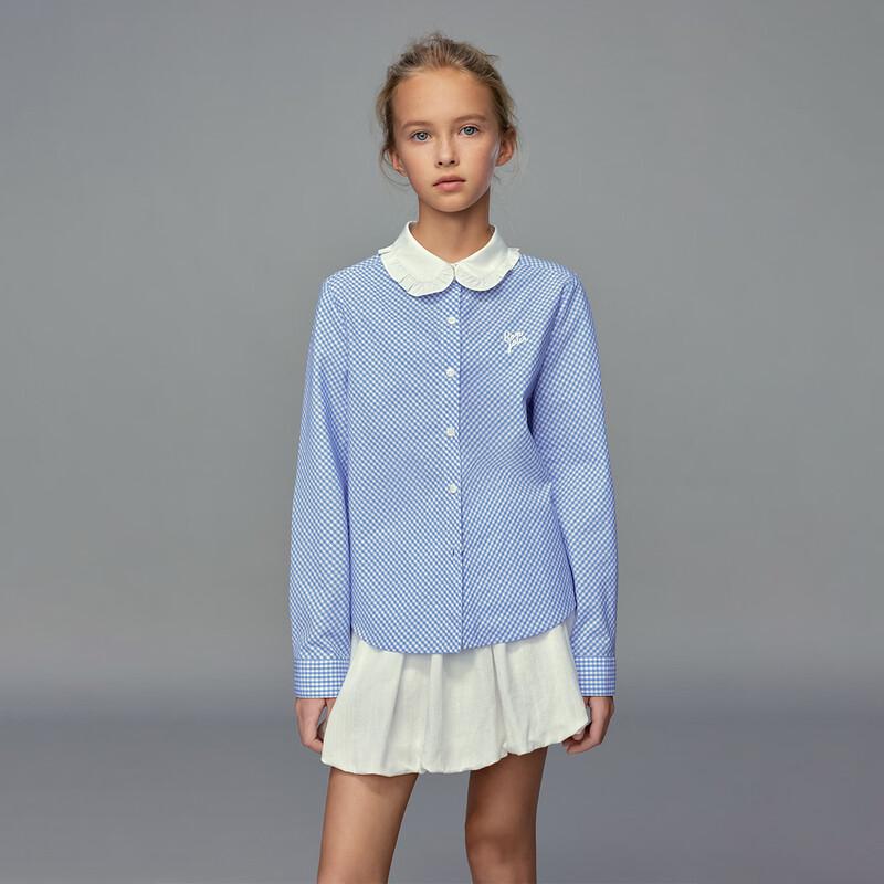 ELLE KIDS Girls Ruffle Collar Plaid Long Sleeve Shirt 165
ELLE KIDS Girls Ruffle Collar Plaid Long Sleeve Shirt 165