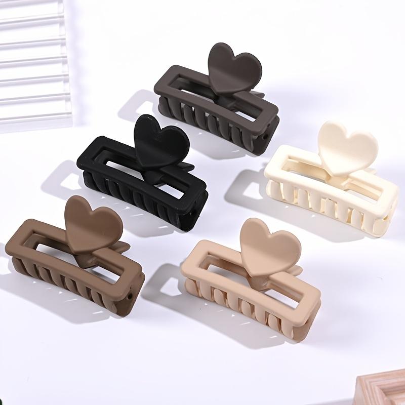 5pcs Elegant Heart Rectangle Hair Claw Clips - Vintage Style, Perfect for Valentine’s Day or Everyday Use, Elegant Hair Styling | Plastic Claw Clips 5pcs
5pcs Elegant Heart Rectangle Hair Claw Clips - Vintage Style, Perfect for Valentine’s Day or Everyday Use, Elegant Hair Styling | Plastic Claw Clips 5pcs