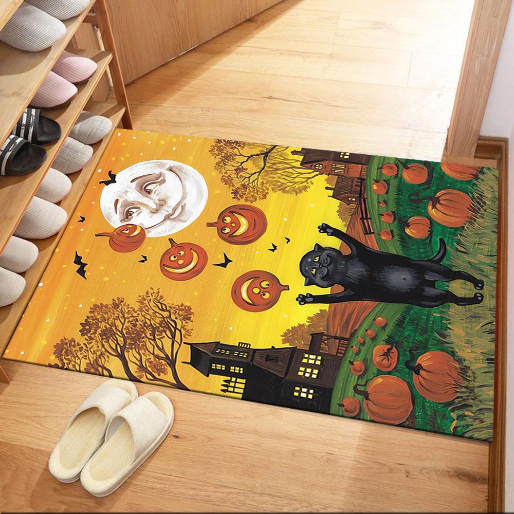 Halloween Cat And Pumpkin Floor Mats for Living Room, Bedroom and Room Decoration Are Suitable for Gifts. 40cmx60cm
Halloween Cat And Pumpkin Floor Mats for Living Room, Bedroom and Room Decoration Are Suitable for Gifts. 40cmx60cm
