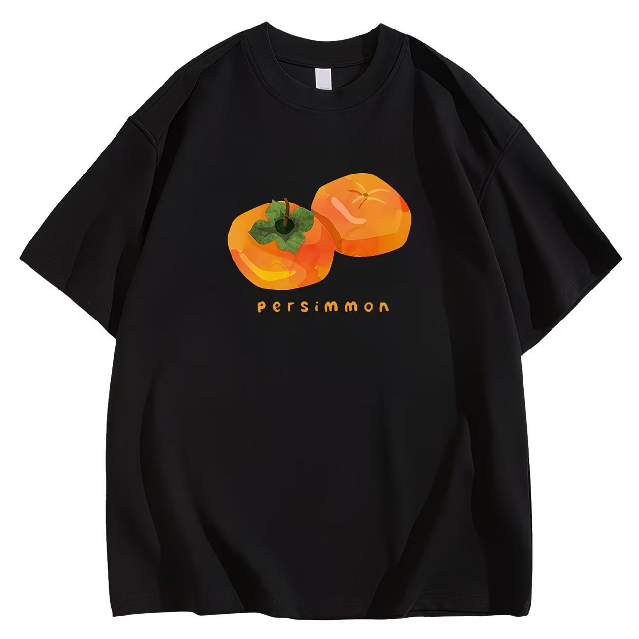 Lucky Persimmon Letter Print TShirt Minimalist Fruit Graphic Tee Summer Short Sleeve Unique Casual Fashion Unisex Gift Tops 4XL
Lucky Persimmon Letter Print TShirt Minimalist Fruit Graphic Tee Summer Short Sleeve Unique Casual Fashion Unisex Gift Tops 4XL