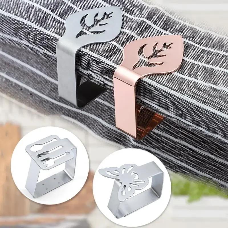 4PCS Stainless Steel Tablecloth Clips Decorative Leaf Tablecloth Clamp Holder Table Cover Clamps for Picnic BBQ Wedding Decor 
4PCS Stainless Steel Tablecloth Clips Decorative Leaf Tablecloth Clamp Holder Table Cover Clamps for Picnic BBQ Wedding Decor