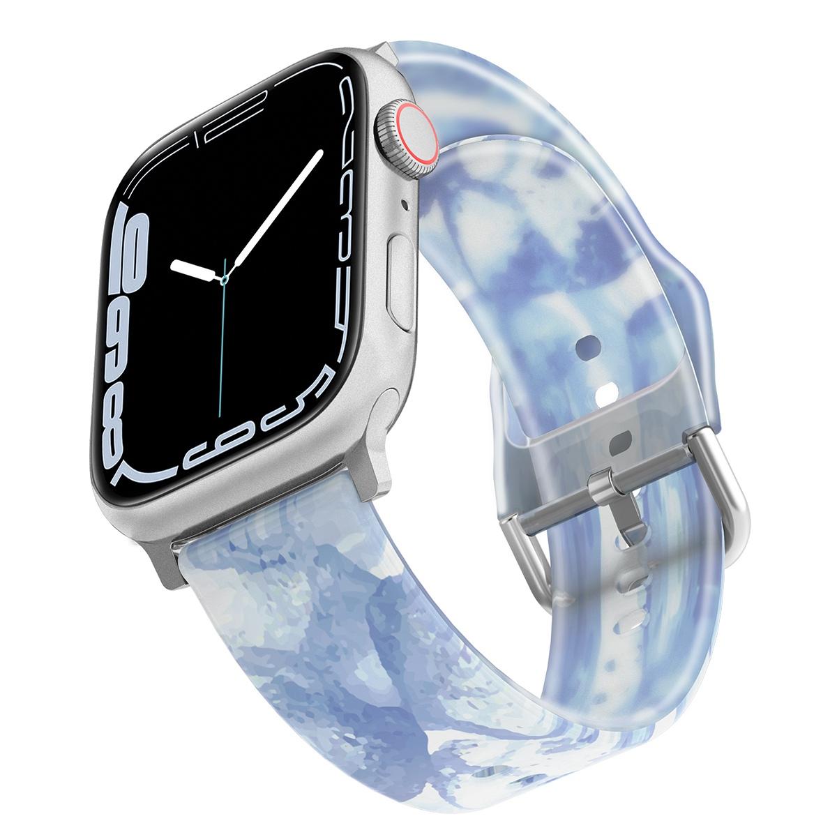 For Apple Watch Series 10 42mm/9 8 7 41mm/6 5 4 SE SE (2022) SE (2023) 40mm/3 2 1 38mm Watch Band Rainbow Color Watch Strap Quick Release Watchband Ice Blue
For Apple Watch Series 10 42mm/9 8 7 41mm/6 5 4 SE SE (2022) SE (2023) 40mm/3 2 1 38mm Watch Band Rainbow Color Watch Strap Quick Release Watchband Ice Blue