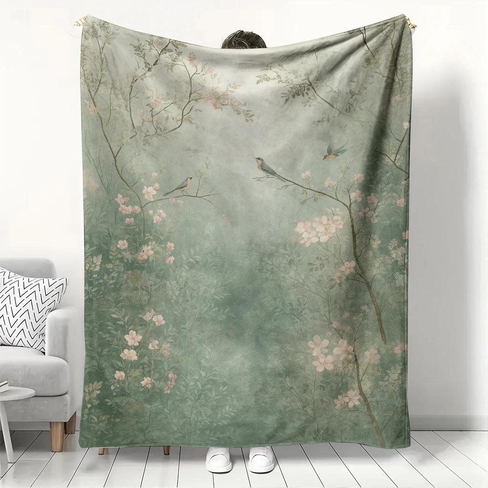 Vintage Spring Bird & Floral Fleece Blanket, Soft Pastel Garden Throw Blanket for Spring Home Decor & Nature Art Enthusiast Gift 70x100cm
Vintage Spring Bird & Floral Fleece Blanket, Soft Pastel Garden Throw Blanket for Spring Home Decor & Nature Art Enthusiast Gift 70x100cm