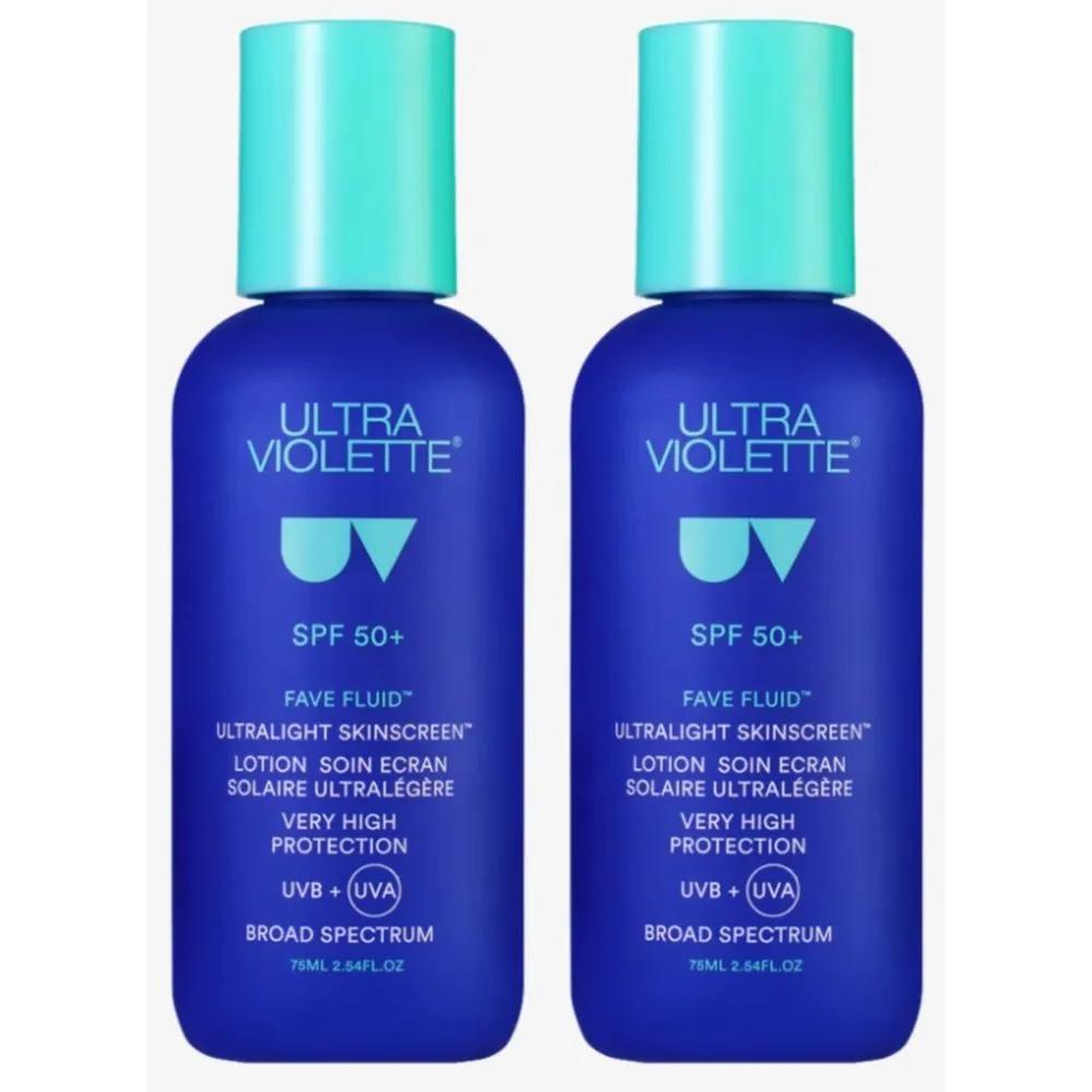Ultra Violette Fave Fluid Ultralight Skin Sunscreen Lotion 75ml x 2
Ultra Violette Fave Fluid Ultralight Skin Sunscreen Lotion 75ml x 2