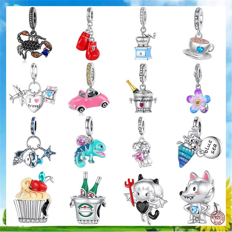 New 925 Sterling Silver Coffee Cup Champagne Charm Beads Suitable Fit Original Bracelet DIY Women Jewelry Gift
New 925 Sterling Silver Coffee Cup Champagne Charm Beads Suitable Fit Original Bracelet DIY Women Jewelry Gift
