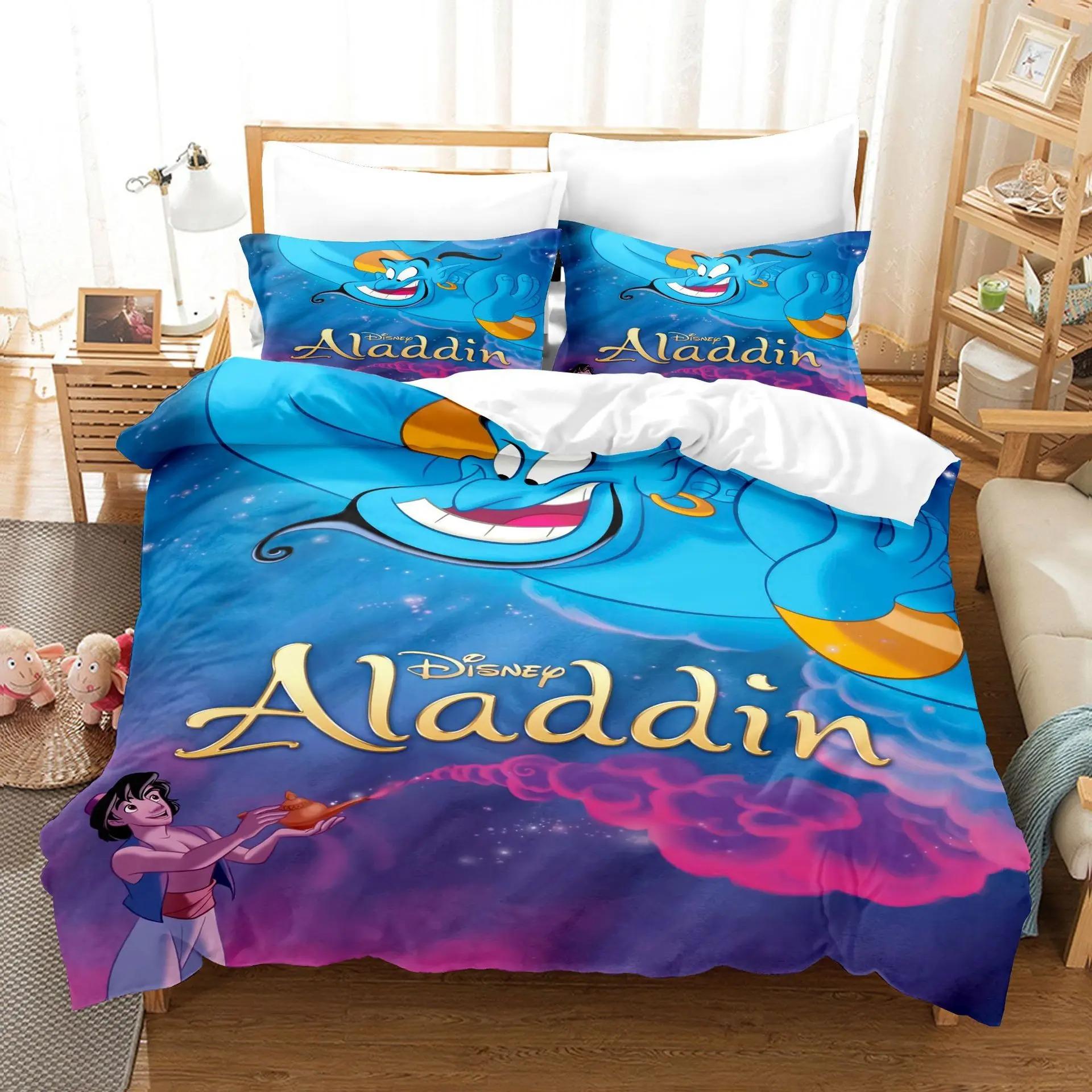 Disney s Aladdin lamp Bedding Set,3D Cartoon Printed Aladdin Duvet Cover Set,Quilt Cover for Family and Friends Gift 135X200cm-2pcs
Disney s Aladdin lamp Bedding Set,3D Cartoon Printed Aladdin Duvet Cover Set,Quilt Cover for Family and Friends Gift 135X200cm-2pcs