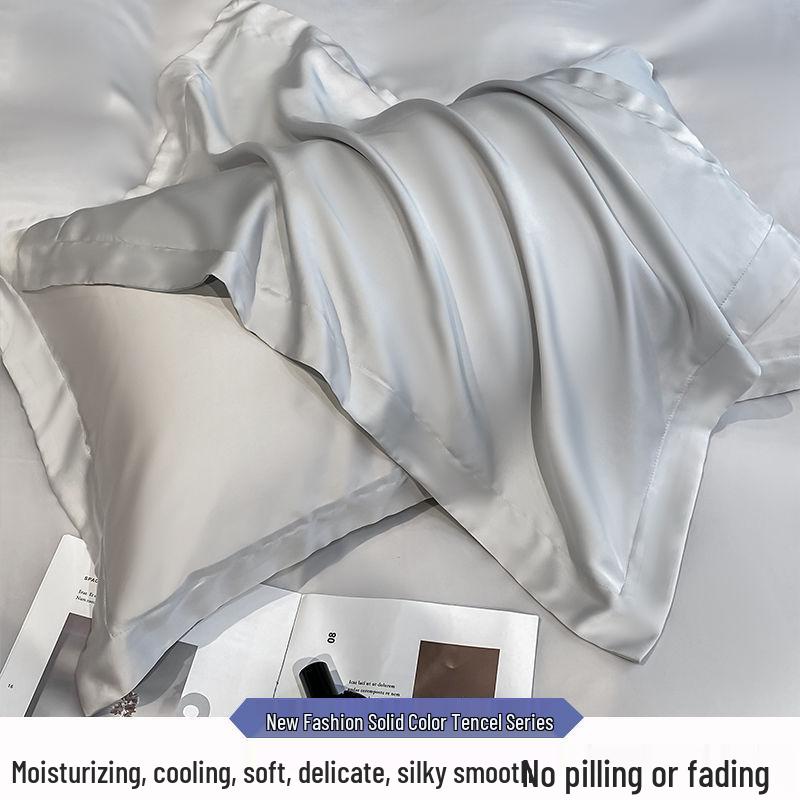 Class A 100s Tencel Silk Pillowcase - Summer Cool, Solid Color Ice Silk, Beauty Pillow Cover 48X74cm 48x74cm (Single)
Class A 100s Tencel Silk Pillowcase - Summer Cool, Solid Color Ice Silk, Beauty Pillow Cover 48X74cm 48x74cm (Single)