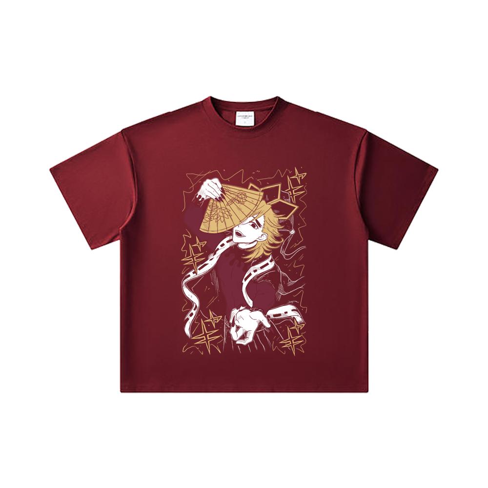 260 GSM Double Yarn 32 Count 100% Cotton Demon Slayer V39 Doma Print Unisex Heavy Cotton T Shirt 2XL вина червоного кольору
260 GSM Double Yarn 32 Count 100% Cotton Demon Slayer V39 Doma Print Unisex Heavy Cotton T Shirt 2XL вина червоного кольору