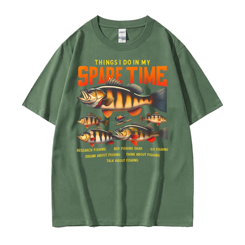 Fishing Things I Do in My Spare Time T Shirt Women Clothing Fashion Vintage T Shirts Unisex Summer 100% Cotton Oversized T-shirt 4XL
Fishing Things I Do in My Spare Time T Shirt Women Clothing Fashion Vintage T Shirts Unisex Summer 100% Cotton Oversized T-shirt 4XL