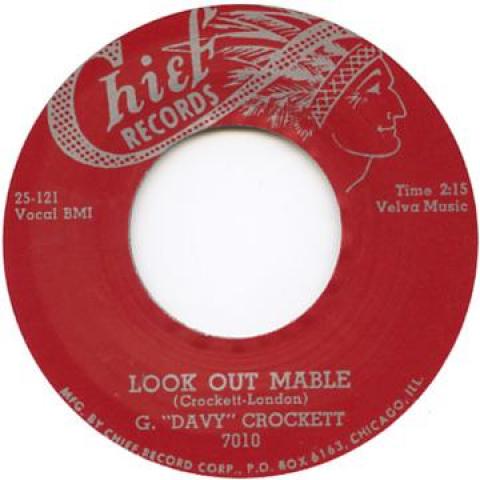 7inch Record G. DAVY CROCKETT - Look Out Marble / Did You Ever Love CHIEF7010 Chief UK UK Rock
7inch Record G. DAVY CROCKETT - Look Out Marble / Did You Ever Love CHIEF7010 Chief UK UK Rock