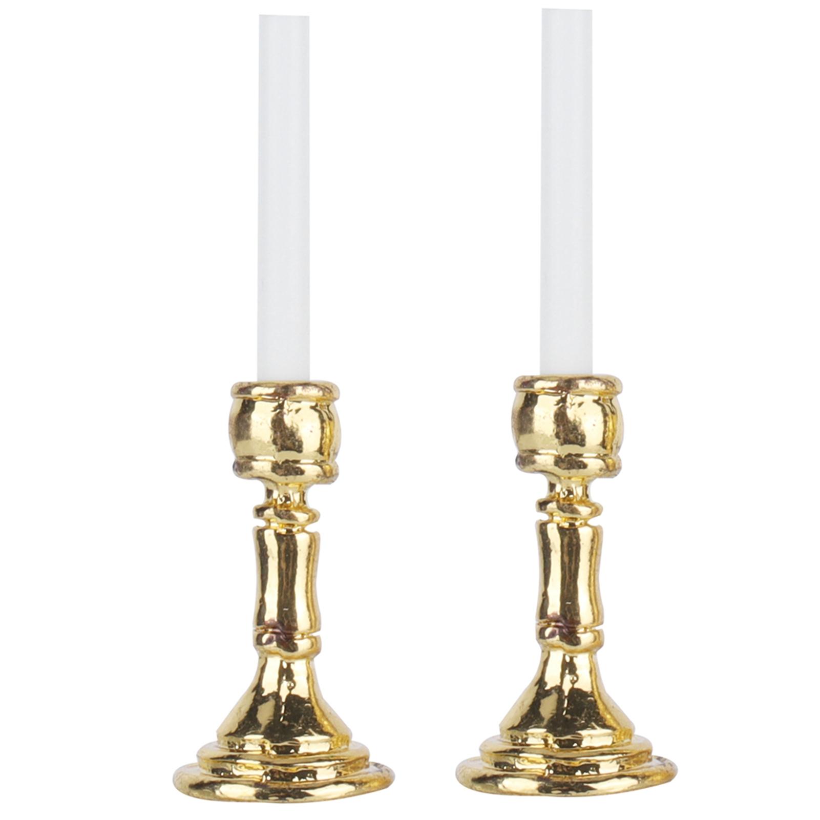 1 Pair 1:12 Dollhouse Golden Candlestick Miniature Simulated Candlestick Toy Decoration
1 Pair 1:12 Dollhouse Golden Candlestick Miniature Simulated Candlestick Toy Decoration