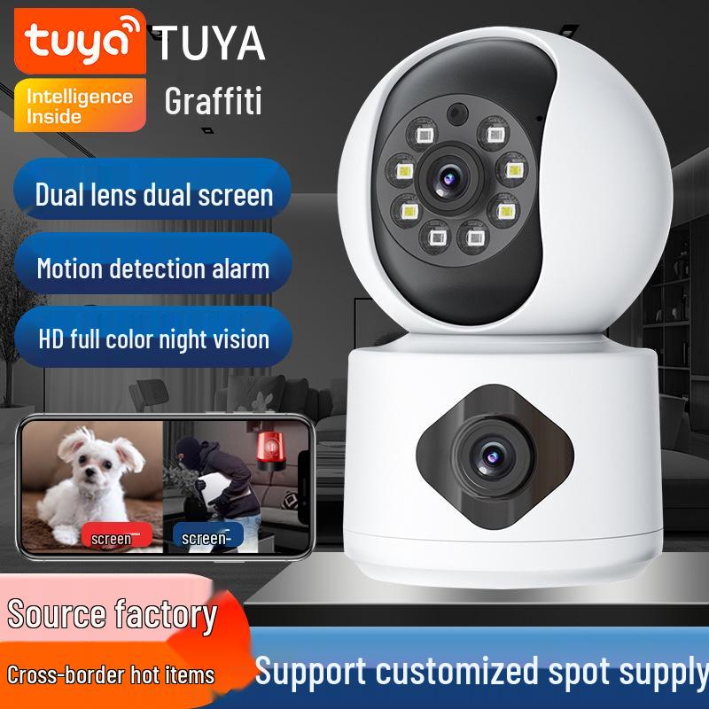 Graffiti Smart WiFi Camera with Dual Lenses, Dual Screens & Voice Intercom - Mobile Remote Indoor Monitor 6MP/5G Dual-Band AU Plug
Graffiti Smart WiFi Camera with Dual Lenses, Dual Screens & Voice Intercom - Mobile Remote Indoor Monitor 6MP/5G Dual-Band AU Plug