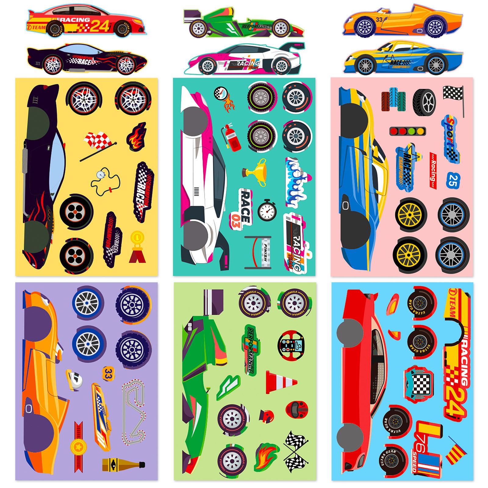 6 Pieces/package Personalized DIY Racing Accessories Puzzle Stickers New Products Children s Creative Puzzle Stickers
6 Pieces/package Personalized DIY Racing Accessories Puzzle Stickers New Products Children s Creative Puzzle Stickers