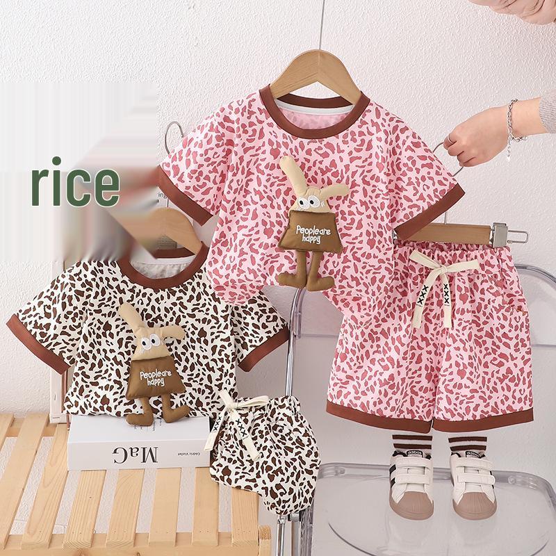 2025 Boys Rabbit & Leopard Print Short-Sleeve Summer Set 80cm-120cm (Set of 5) темно-коричневого
2025 Boys Rabbit & Leopard Print Short-Sleeve Summer Set 80cm-120cm (Set of 5) темно-коричневого