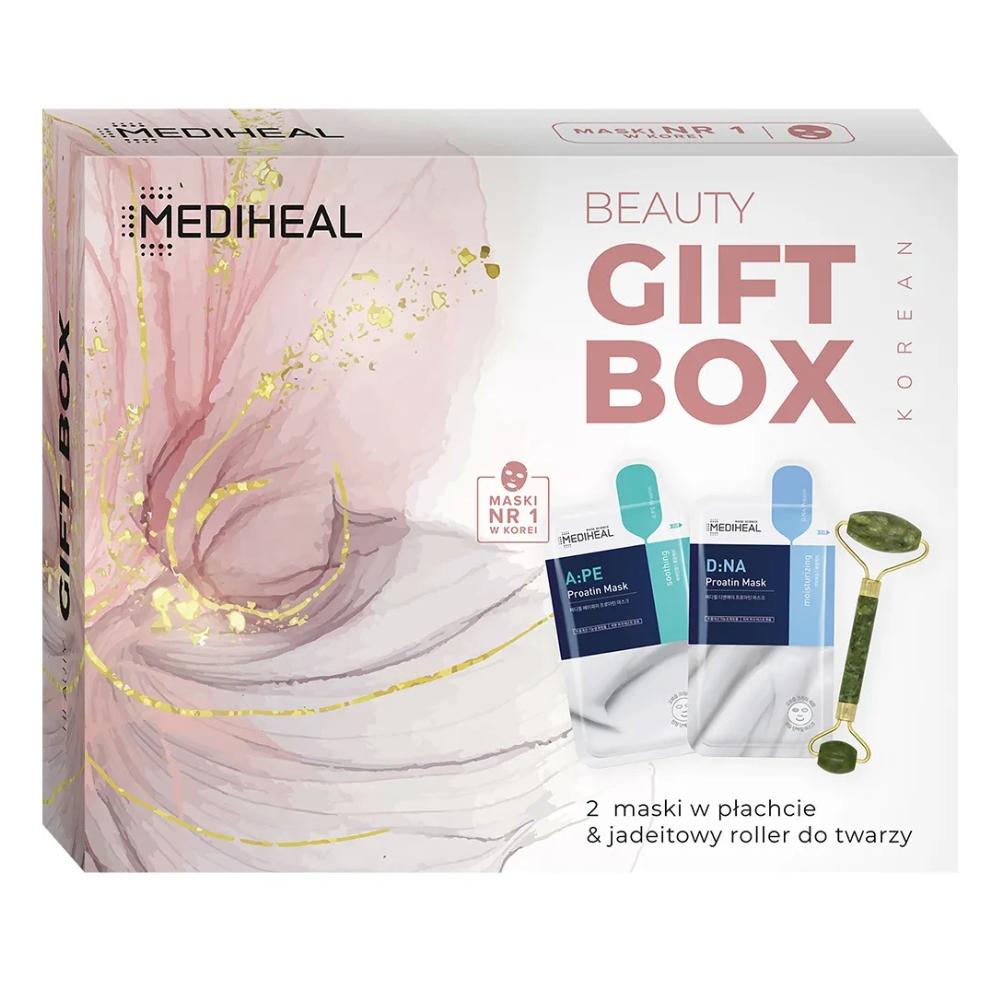 MEDIHEAL set of 2 masks and a green jade roller (d:NA Aquaring Proatin Mask 25 ml + Proatin A:PE 25ml)
MEDIHEAL set of 2 masks and a green jade roller (d:NA Aquaring Proatin Mask 25 ml + Proatin A:PE 25ml)