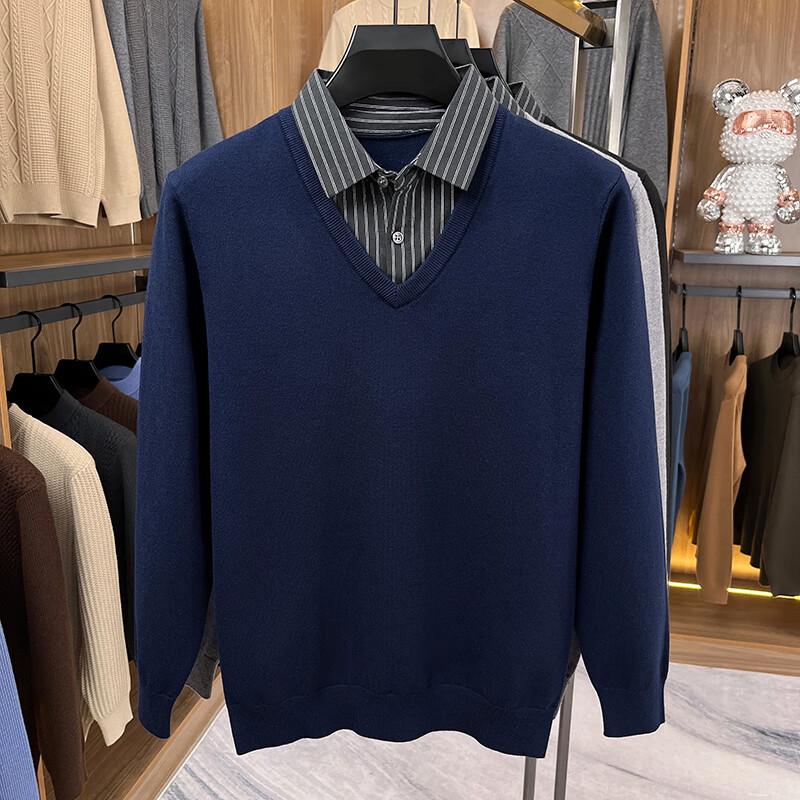 Yiliteng Men s V-Neck Faux Two-Piece Sweater 3XL
Yiliteng Men s V-Neck Faux Two-Piece Sweater 3XL