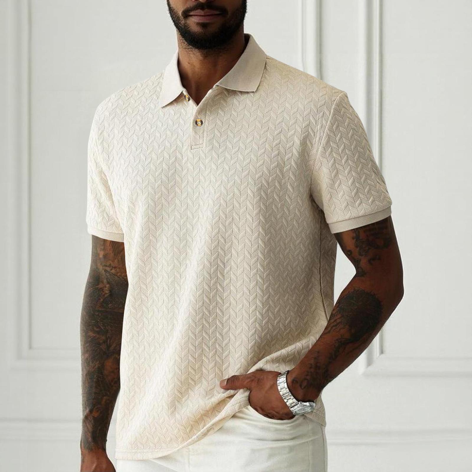 Men s Summer Jacquard Polo Shirt Short Sleeve Business Casual Collared Top Lightweight Breathable Fabric Comfortable Fit XXXL хаки
Men s Summer Jacquard Polo Shirt Short Sleeve Business Casual Collared Top Lightweight Breathable Fabric Comfortable Fit XXXL хаки