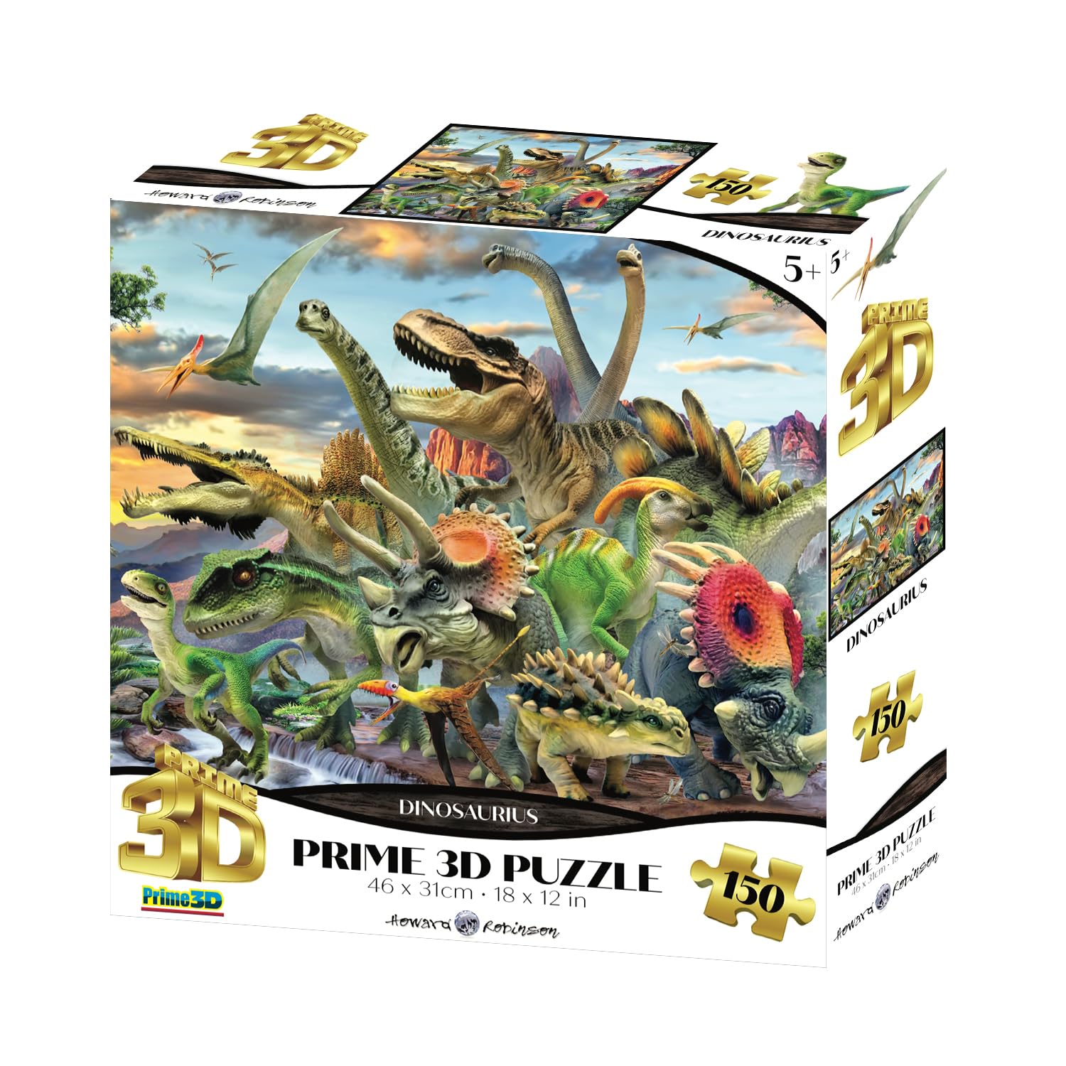 Yamasan Prime 3D Howard Robinson Dinosaur World Finished 46 x 31 cm 150 Pieces 10889, Size /
Yamasan Prime 3D Howard Robinson Dinosaur World Finished 46 x 31 cm 150 Pieces 10889, Size /