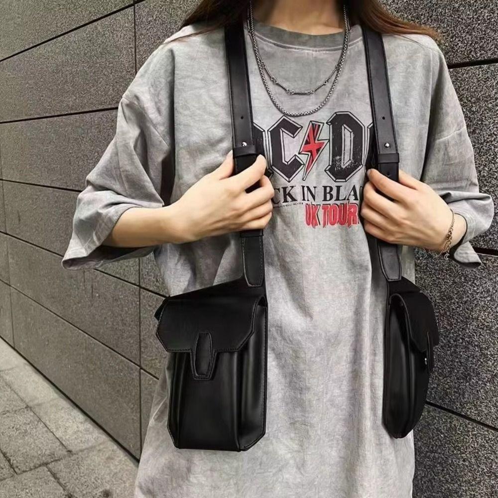 Unisex Vest Backpack Multi-function Storage Vest Bag Punk Style Chest Packs for Men Women чорний
Unisex Vest Backpack Multi-function Storage Vest Bag Punk Style Chest Packs for Men Women чорний