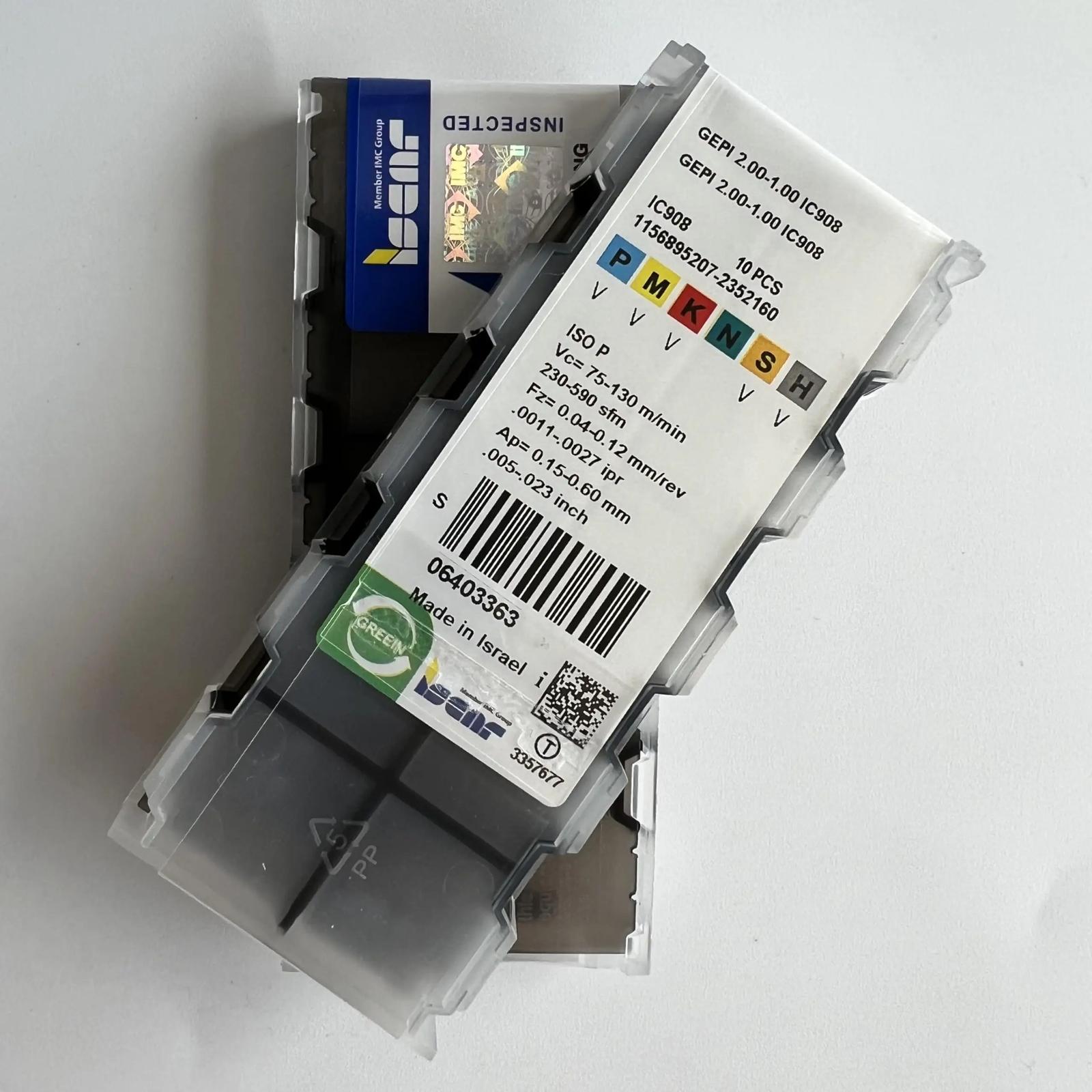 GEPI2.00-1.00 IC908 Industrial indexable carbide inserts 10 Pcs
GEPI2.00-1.00 IC908 Industrial indexable carbide inserts 10 Pcs