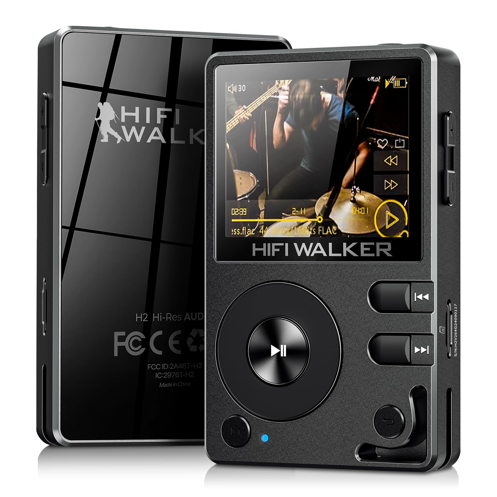 HIFI WALKER H2 MP3-плеєр високої роздільної здатності з Bluetooth 5.2, підтримкою DSD та FLAC без втрат, та карткою microSD на 64 ГБ (До 512 ГБ ємності)
HIFI WALKER H2 MP3-плеєр високої роздільної здатності з Bluetooth 5.2, підтримкою DSD та FLAC без втрат, та карткою microSD на 64 ГБ (До 512 ГБ ємності)