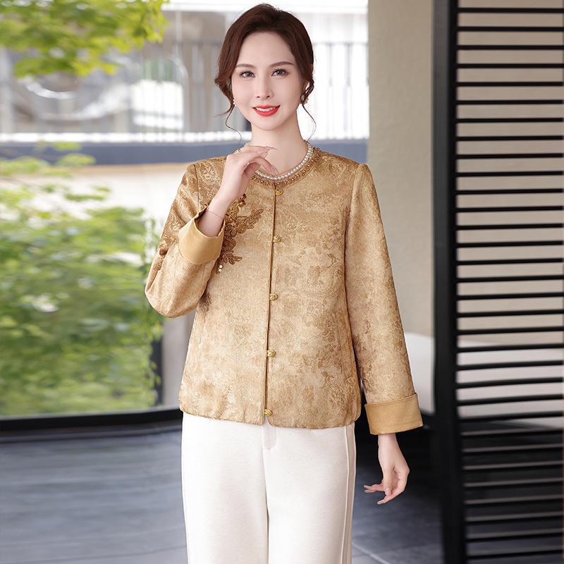 Pink Jacquard Short Jacket for Middle-Aged Women - Chinese Style, Spring/Autumn Wear XL
Pink Jacquard Short Jacket for Middle-Aged Women - Chinese Style, Spring/Autumn Wear XL