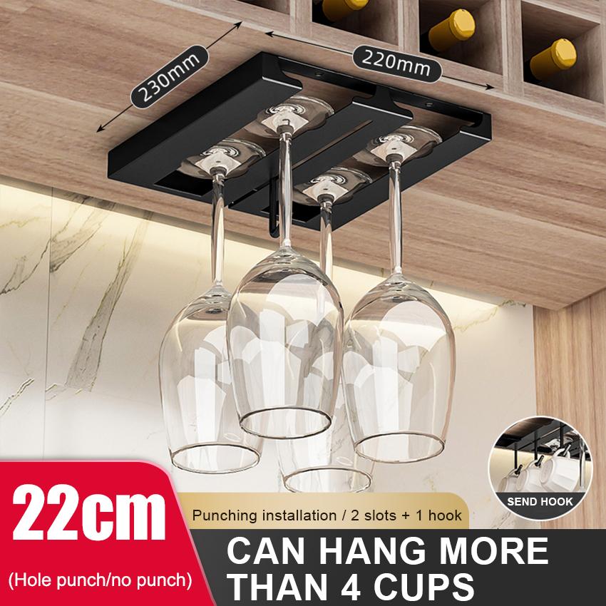 Держатель для бокалов из нержавеющей стали под шкаф, экономящая место полка для барной стойки, стеллаж для хранения, подвесные крючки, подставка для бокалов
Держатель для бокалов из нержавеющей стали под шкаф, экономящая место полка для барной стойки, стеллаж для хранения, подвесные крючки, подставка для бокалов