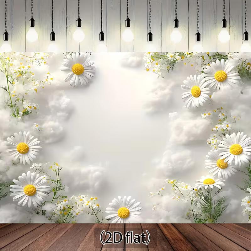 2D White Daisy Flower Backdrop Cloudy Sky Photography Background 47.2x31.5inch/120*80cm
2D White Daisy Flower Backdrop Cloudy Sky Photography Background 47.2x31.5inch/120*80cm