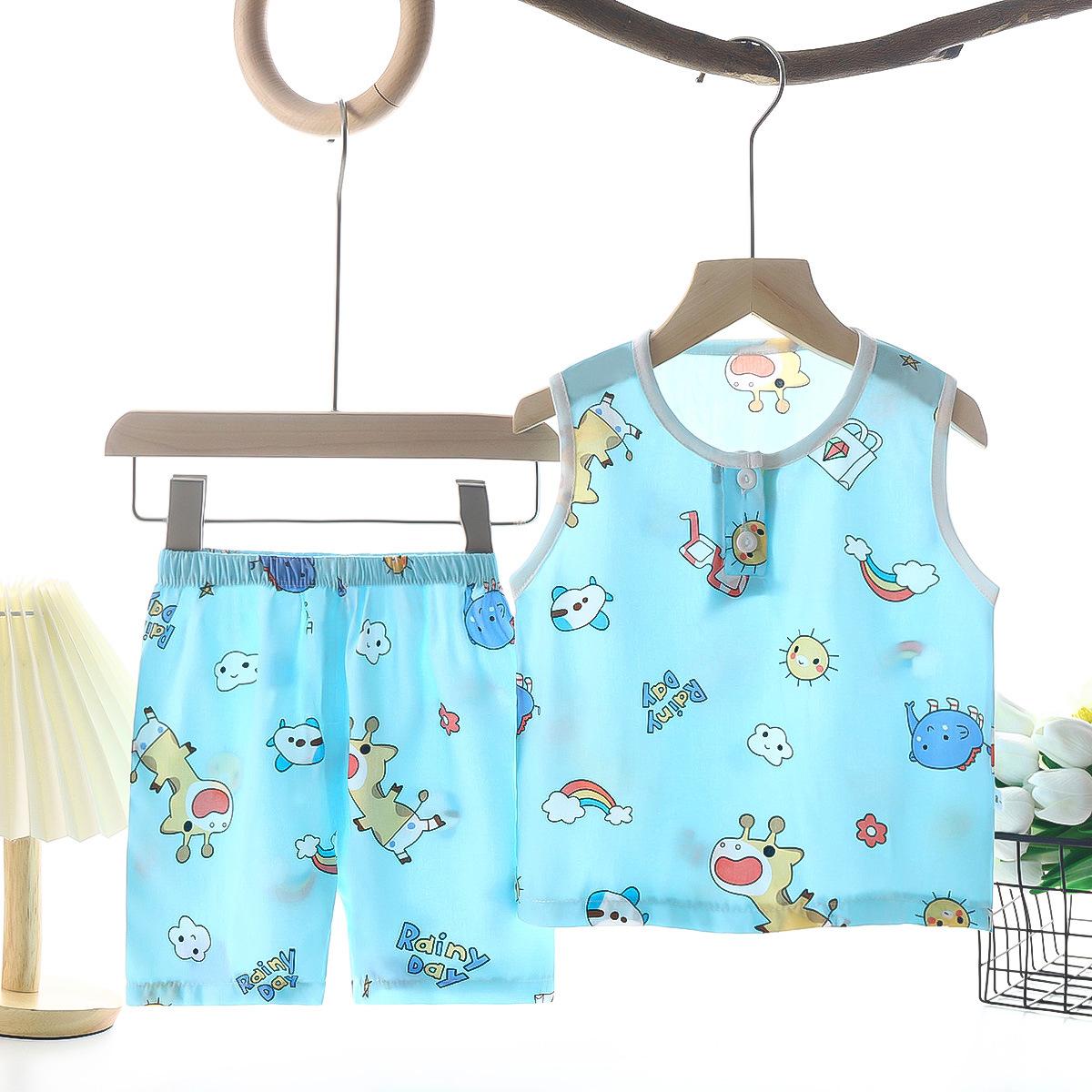Children s Vests Set - Summer Boys And Girls Shorts, Pajamas And Homewear Set 90cm
Children s Vests Set - Summer Boys And Girls Shorts, Pajamas And Homewear Set 90cm